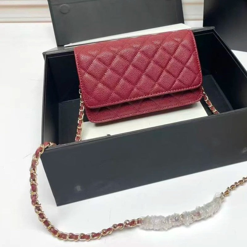 Luxury Designer Shoulder Bag Handbag Fashion Ladies Commuter Versatile Small Square Bags Women Metal Chain Classic Mini Clutches