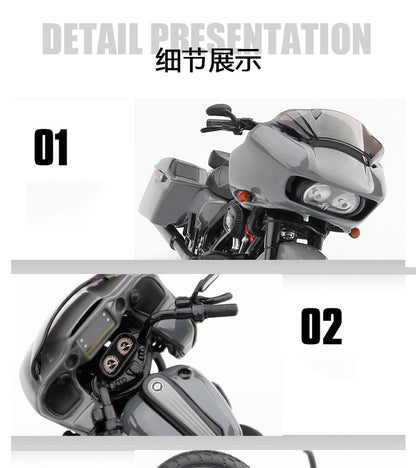 Maisto 1/18 Harley Davidson 2018 CVO Road Glide Modelo de Motocicleta Coleção de Veículos de Brinquedo Amortecedor Off Road Carro de Brinquedo