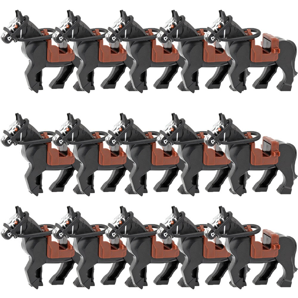 Blocos de Montar Zoológico Medieval Acessórios de Personagens Montarias Animais Cervos Elefantes Camelos Lobos Cavalos de Guerra Tijolos Brinquedos Presentes K080
