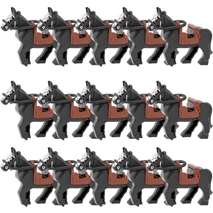 Blocos de Montar Zoológico Medieval Acessórios de Personagens Montarias Animais Cervos Elefantes Camelos Lobos Cavalos de Guerra Tijolos Brinquedos Presentes K080
