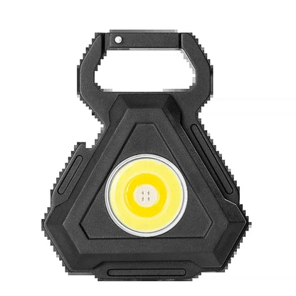 Mini LED Portable Keychain Flashlight Outdoor COB Work Light Emergency Lighting With Window Hammer Bottle Opener Lamp Camping