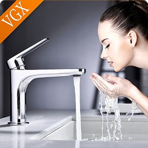 Torneiras de Luxo VGX para Banheiro Misturador de Lavatório Torneira Gourmet Quente e Fria Latão Cromado Preto Dourado Escovado