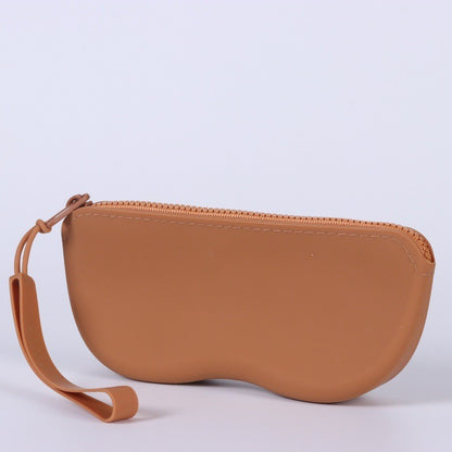 Soft Silicone Zipper Glasses Bag Storage Waterproof Bag Cosmetic Coin Bag for Women Girls Dustproof Glasses Box