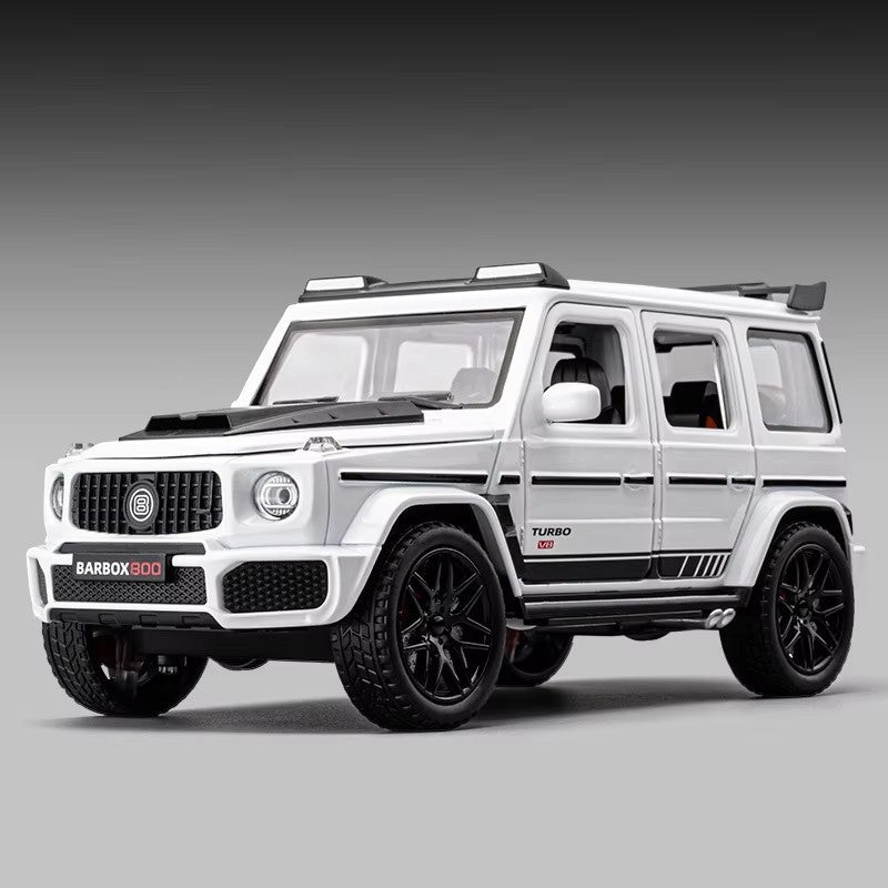 Miniatura de Carro de Brinquedo SL63 G800 na Escala 1:22, Veículos de Liga Fundida, Direção nas Rodas Dianteiras, Som, Luz, Fricção, Modelos para Presente Adulto