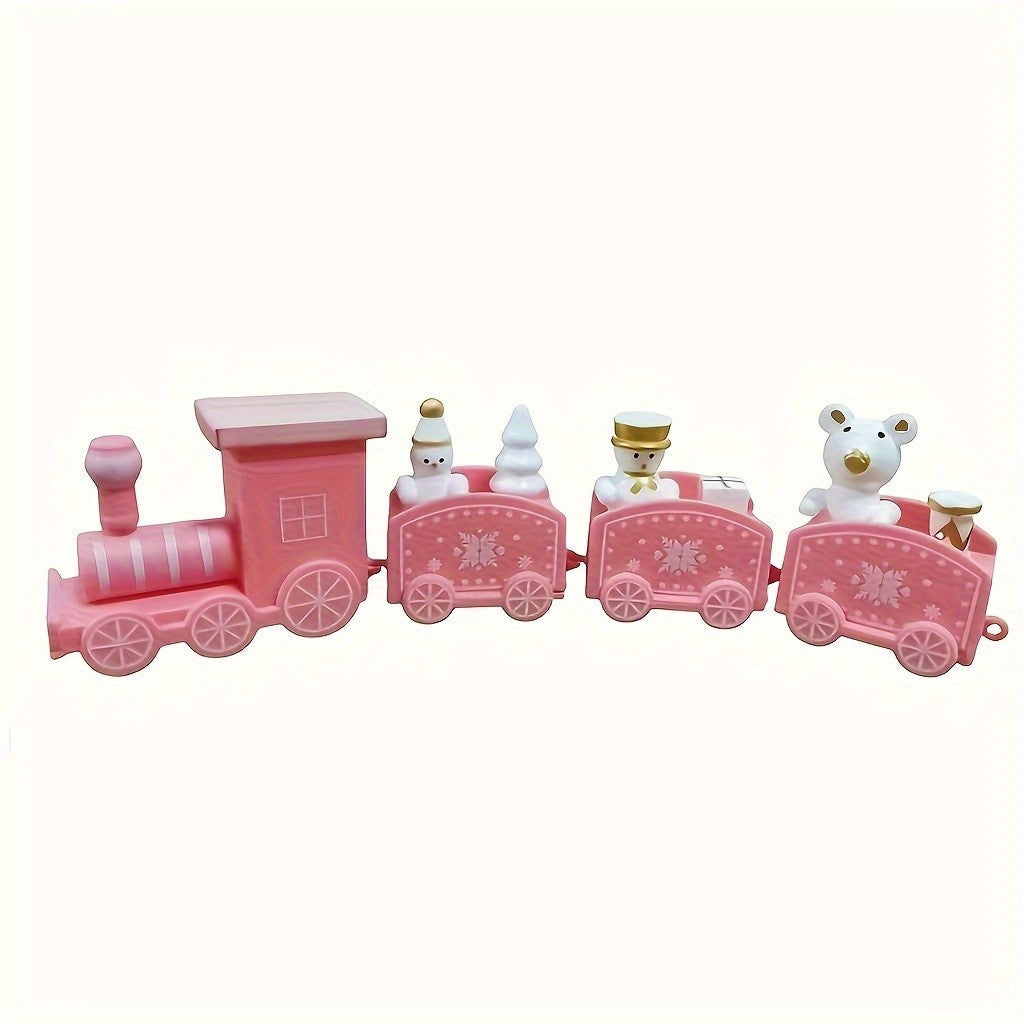 1pc Plastic Train Home Ornaments Christmas Halloween Decorations Party Decor Collectible Figurines Room Decoration Accessories