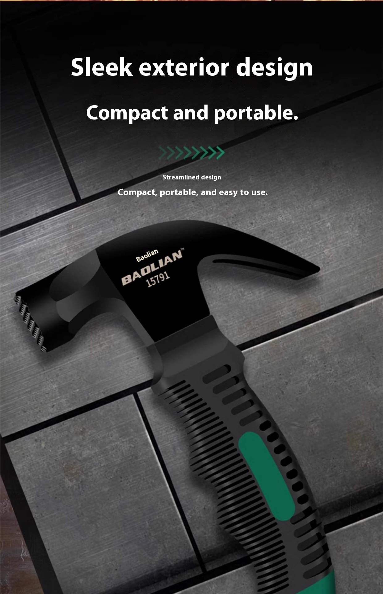 Martelo Multifuncional Mini Ferramenta de Carpintaria e Equipamento 160 Mm Leve Portátil Punho de Janela Ramshorn para Engenharia