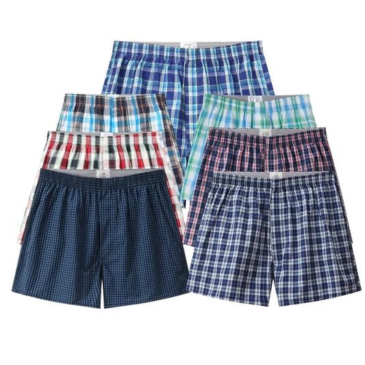Men's Underwear Shorts Men Panties Boxer 3PCS Male Arrow Pants 100% Cotton Pajama Pants Absorbent Elastic Underpants ?????