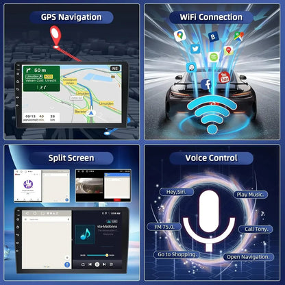 Central Multimídia Android 13.0 de 9 Polegadas 2GB+32GB para Toyota Corolla 2009-2013, GPS de Carro, Navegação, Rádio, Toca-Fitas, DSP e Carplay