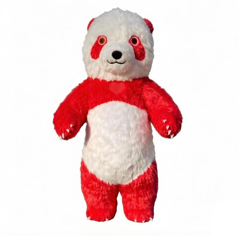 Giant inflatable cartoon doll costume, polar bear inflatable costume, funny street mascot, Halloween party, commercial role-play
