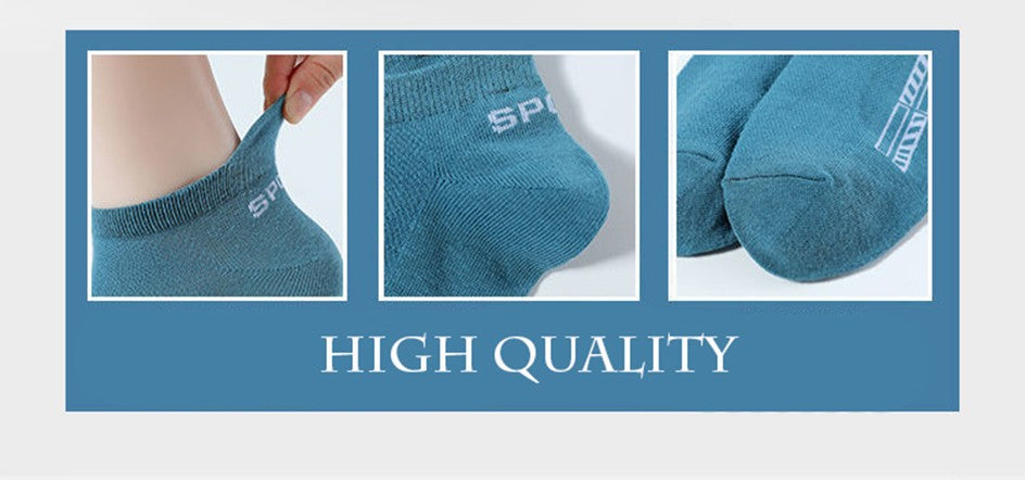5 Pairs Cotton Short Socks for Male High Quality Women's Low-Cut Crew Ankle Sports Mesh Breathable Summer Casual Soft Men Sock
