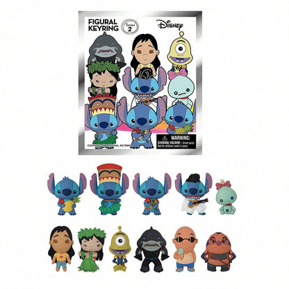 Disney oficialmente licenciado Blind Bag Stitch and Friends 3D Figurine Bag Clip Chaveiro de Anime Coleção de Presentes 1 Unidade Disney