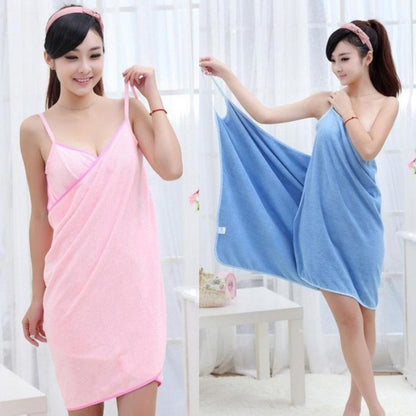 Women Wearable Robes Bath Towel For Bath and Sauna Beach Spa Towels Bathroom Home Textile Lady Bathrobe Microfiber Fast Drying