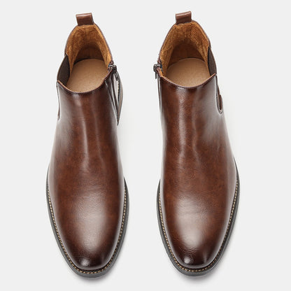 2025 New Chelsea Men Boots Fashion Brand Comfortable Leather Boots