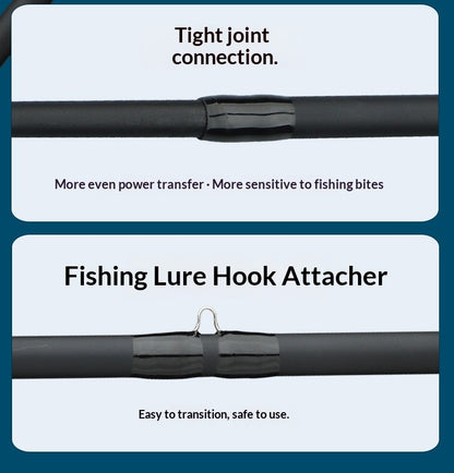 Baitcasting Fishing Rod Combo 2 Piece Telescopic Pistol Grip Reel Included Beginner Bass Lure Rod Portable Telescopic Fishing