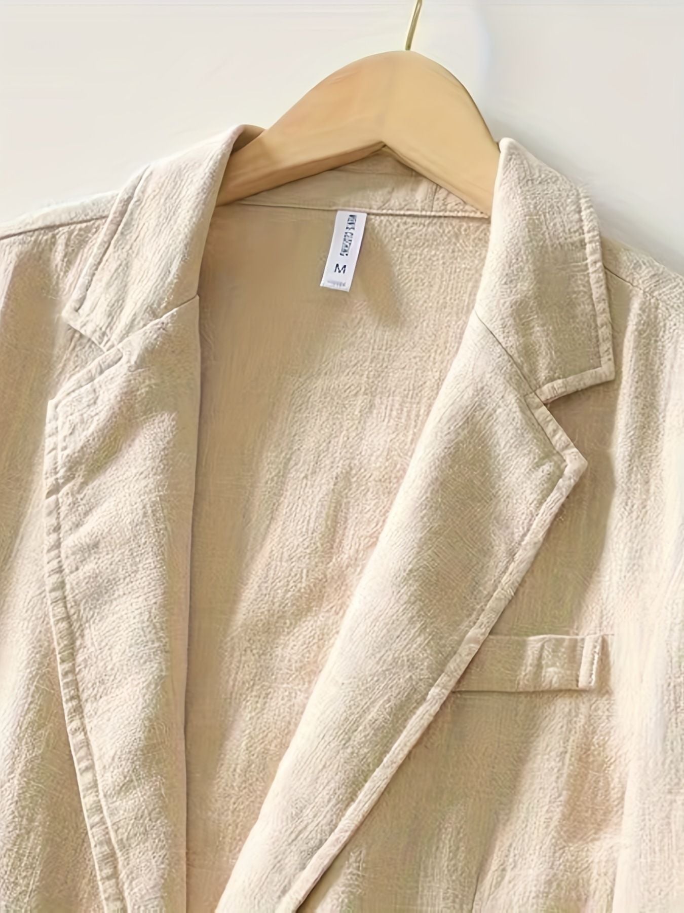 White Cotton Linen Suit Coat Men's Spring Summer Pure Color Slim Casual Business Thin Mens Blazer Jacket Comfortable Breathable