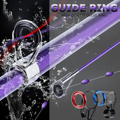 Sougayilang 1.8-3.3M Telescopic Fishing Rods 6-8 Sections Ultralight Glass Fiber Carp Fishing Rods Spinning Pole Fishing Tackle