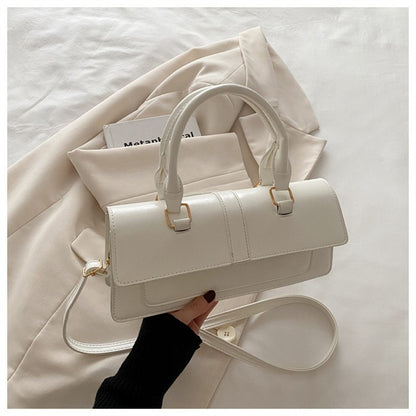 High Quality PU Leather Handbag Purse Women's Bag Solid Color Shoulder Crossbody Bags Lady Messenger Small Tote for Women Girls