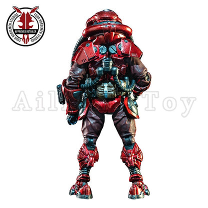 Four Horsemen Studio 1/12 6inch Boneco de Ação Cosmic Legions Outpost Zaxxius T.U.5.C.C. Piloto Red Jets Modelo de Anime
