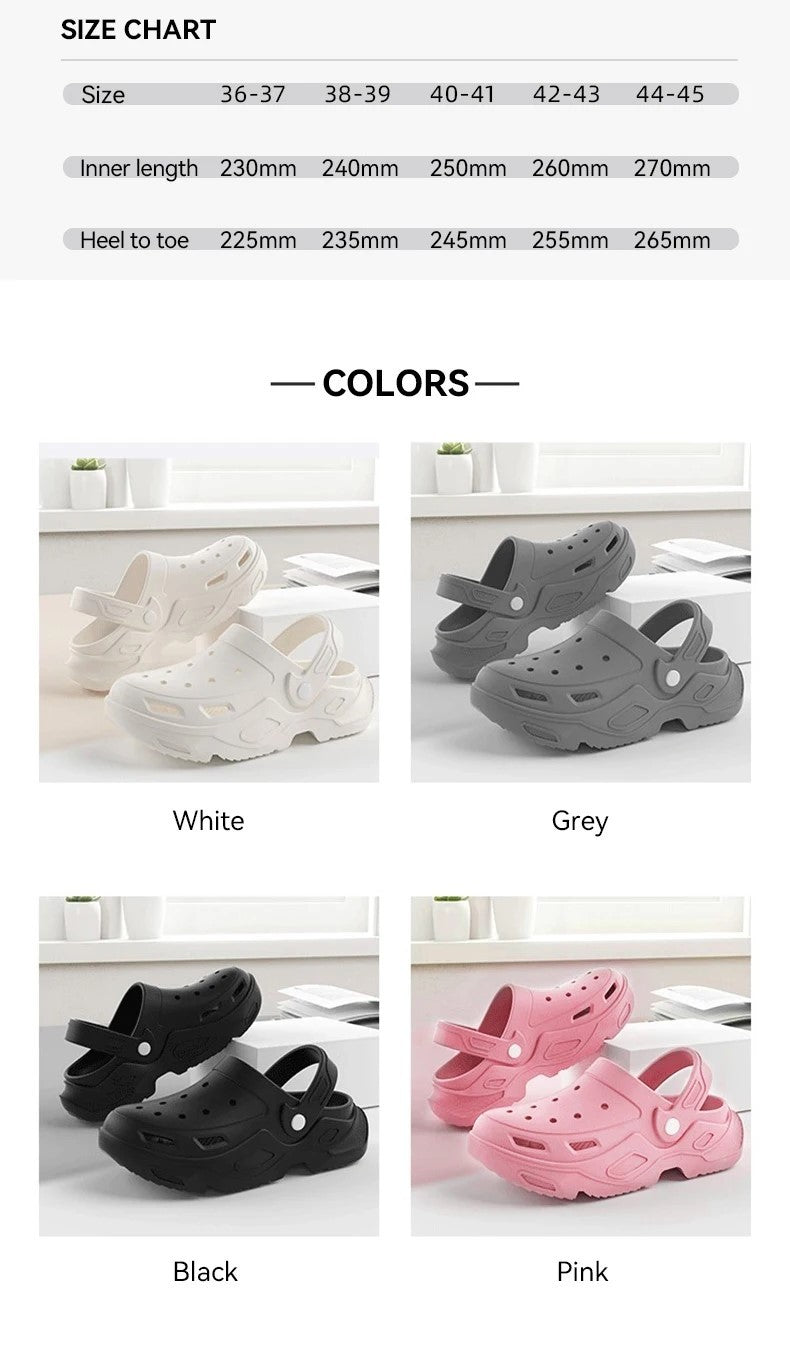 Summer Thick Sole Sandals For Women Comfortable Soft Heightening Shoes Couple Outdoor Non-slip Slippers Men‘s Clogs