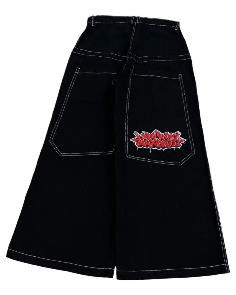 Calça Jeans Baggy Y2K masculina Harajuku anos 2000 vintage bordada de alta qualidade nova Hip Hop streetwear masculina feminina calça jeans casual de perna larga