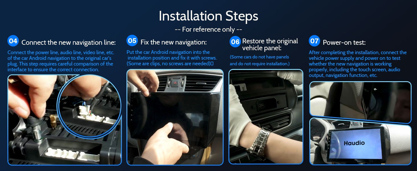 Haudio Double Din Car Stereo-Wireless CarPlay/Android Auto, 10.1" Car Radio with BT 4.1/2+64GB/Backup Camera/GPS/FM/AM Radio