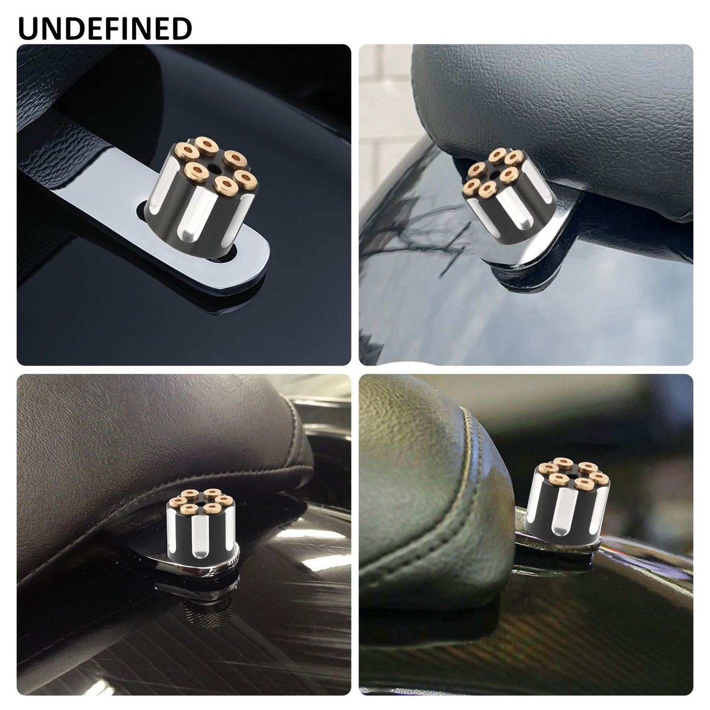 Motorcycle Black/Chrome Seat Bolt Tab Screw For Harley Touring Road King Street Glide Softail Dyna Sportster XL Street Bob 96-23
