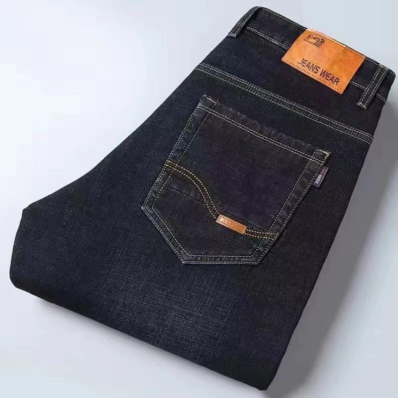2024 Nova Moda Masculina Jeans Retos Masculinos Calças Stretch Slim Fit Confortáveis Macias Negócios Jeans Calças Masculinas Roupas de Marca