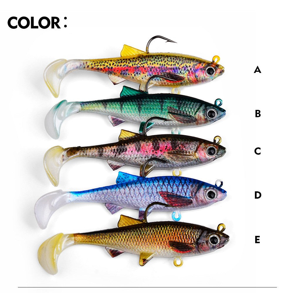 New PVC T-Tail Jig Soft Bait 9.5-28g Shad Swimbait Artificial Lure for Zander Pique Low Fishing