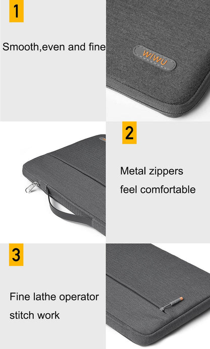 WIWU Waterproof Laptop Sleeve for MacBook Pro 14 2023 A2779 Laptop Bag Case for MacBook Air 13 Fashion Notebook Bag 14 15.6 inch