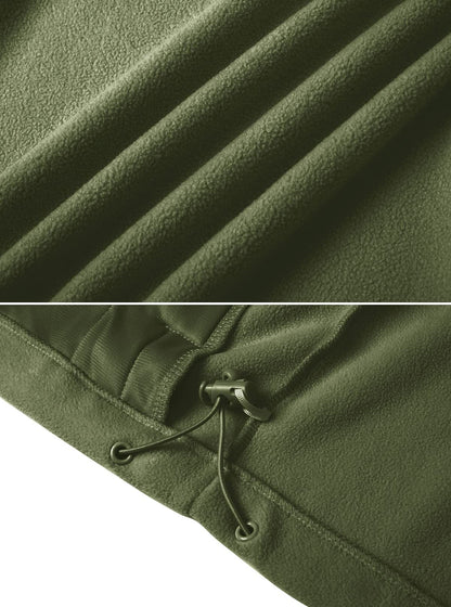 TACVASEN Winter Windproof Fleece Jackets Full Zip Mens Winter Jacket Multi-Pockets Work Coats Hiking Windbreaker Climbing Parka