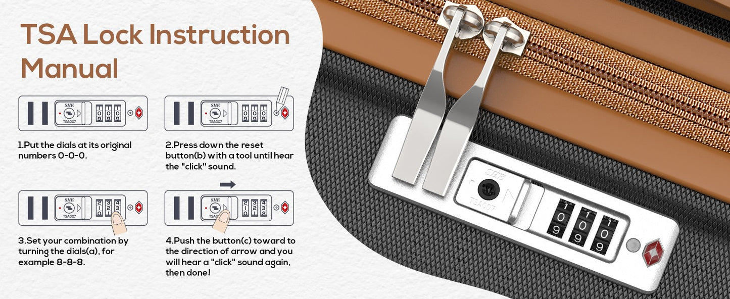 Melalenia Luggage Sets 7 Piece Hard Shell Carry on Suitcase with Spinner Wheels and TSA Lock, Lightweight Travel Duffel Bag