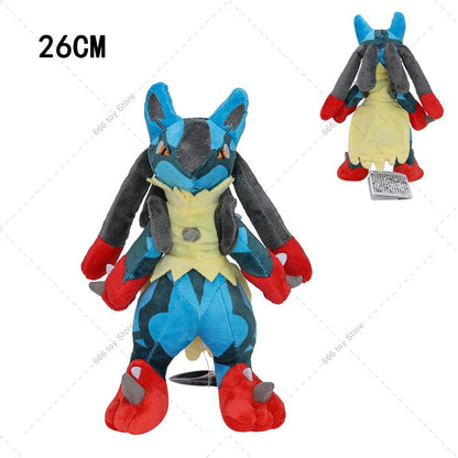 7 Styles Pokemon Plush Riolu Mega Lucario Shiny Lucario Stuffed Doll Toy Cute Peluche Toy Christmas Halloween Gifts