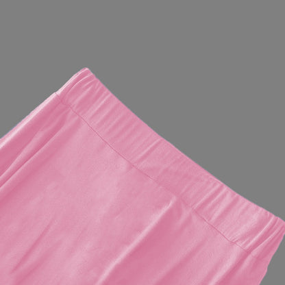 Plus Size High-waisted Skirt Loose-fit Wide-leg Umbrella Skirt Pleats Women's Fashion Clothing Long 80cm