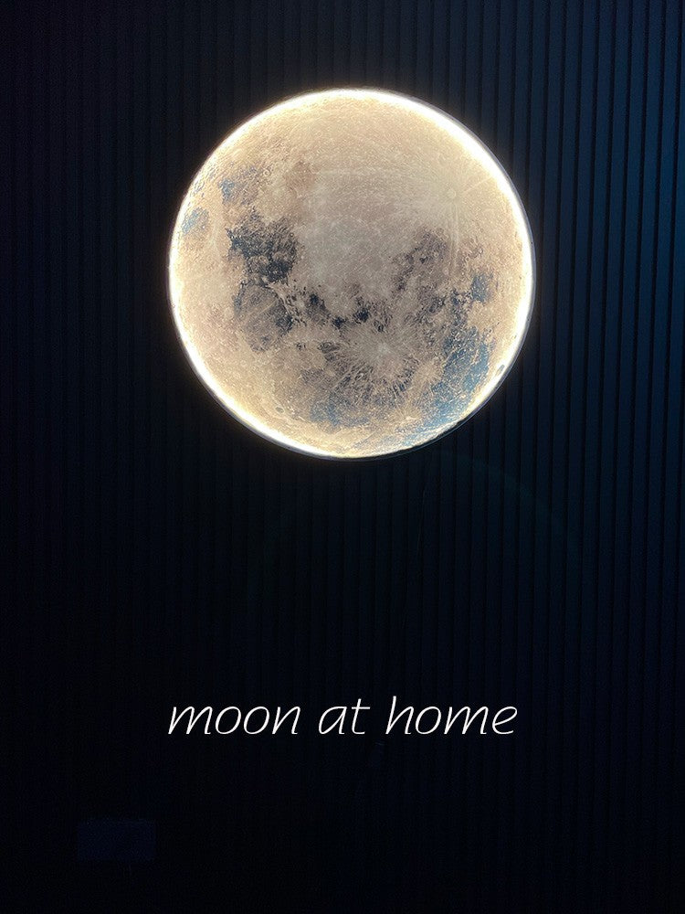 Moon Wall Lamp Living Room Background Wall Ceiling Lamp Art Bedroom Ceiling Lamp Imitating the Moon Surface Decorative Lamp