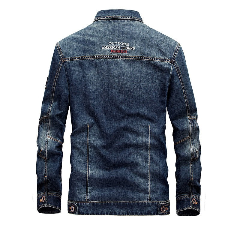 Winter Jackets Men Oversized Fleece Denim Jacket 6XL 7XL Streetwear Thicken Casual Jacket Coat Men's Clothing Outerwear AF66009A