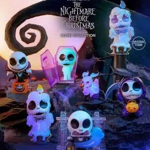 Em estoque O Pesadelo Antes do Natal Versão Q Jack Skellington Rei Abóbora Mini Bonecos de Ação Fofos Brinquedo Gótico de Halloween