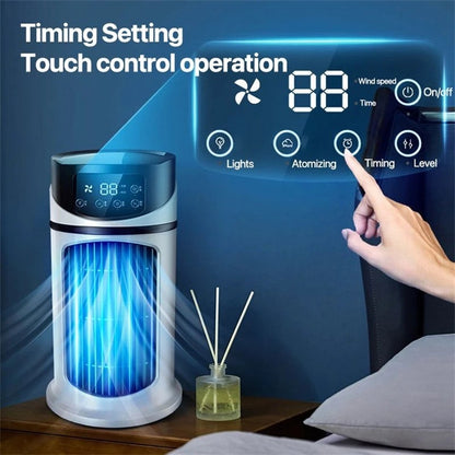 Mini Ar Condicionado Portátil USB Ventilador Refrigerador de Ar Resfriamento a Água Ar Condicionado Refrigerador de Ar para Casa e Escritório