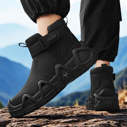 Men's casual sports shoes, high-top breathable outdoor hiking and mountaineering shoes, men's travel walking shoes