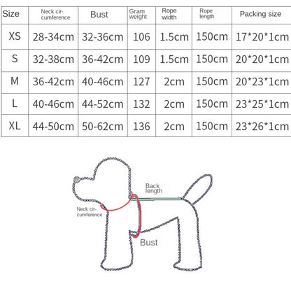 Creative Cute Pet Harness Leash Anti-Escape Adjustable Cat Chest Strap Vest No Pull Dog Collar Harness For Small Medium Dog Cat