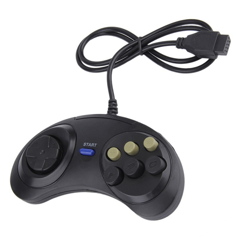 Universal Handle Game Controller Classic Wired 6 Buttons For SEGA Console PC MAC Mega Drive Gaming Accessories Remote Control
