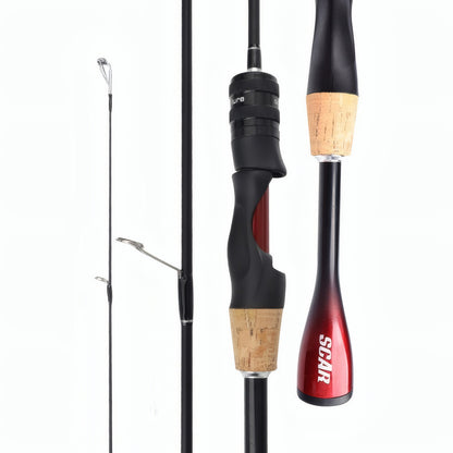 Vara de Pesca de Carpa, Baixo, Truta em Fibra de Carbono UL Ultraleve, Vara de Spinning e Casting, 1,8m 1,68m, Vara para Iscas Pequenas