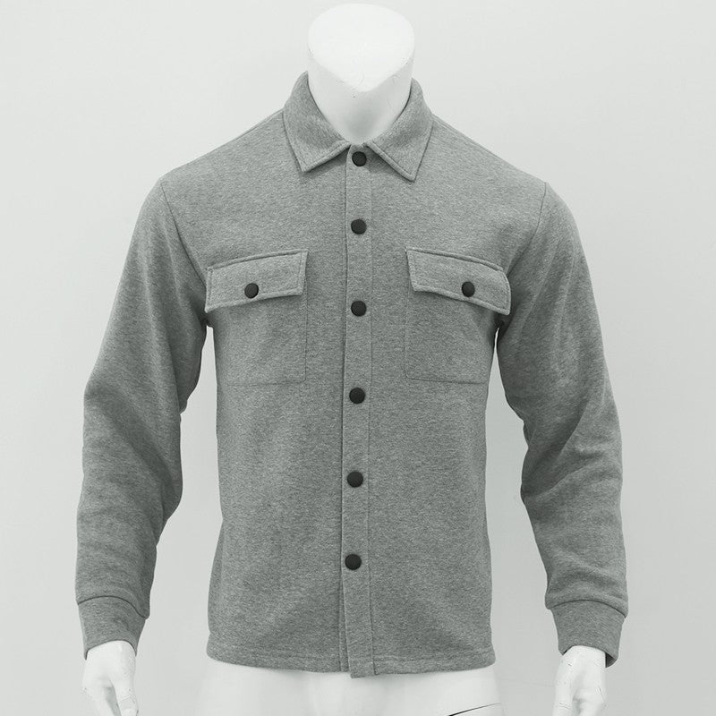 2024 Cross Border Amazon Winter New Men's Fleece Jacket Fashion Casual Jacket