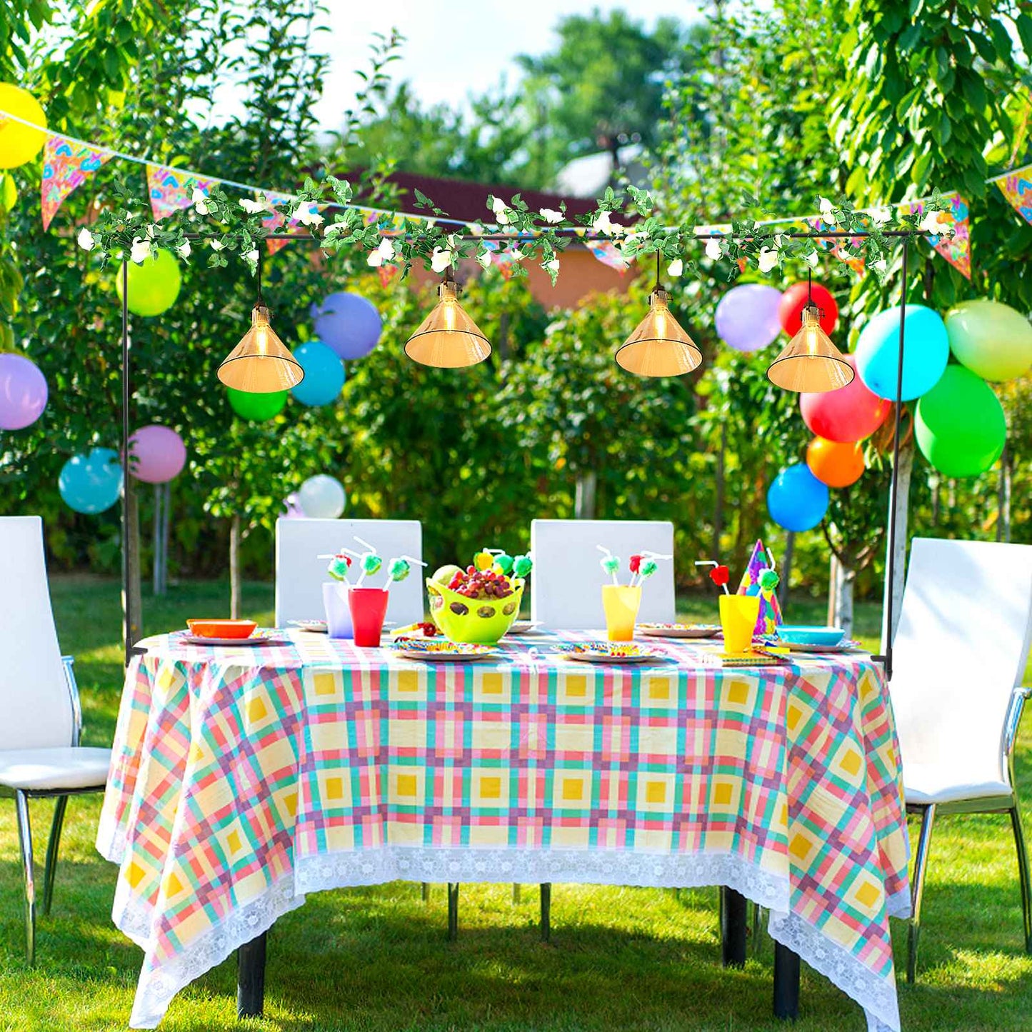 Over The Table Rod Stand Balloon Arch Stand Adjustable Table Arch Hanging for Wedding Birthday Party Christmas Anniversary Decor