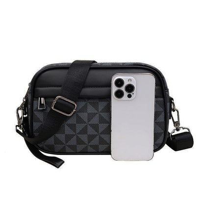 Casual Lightweight Business Shoulder Bags for Men PU Leather Messenger Bag Comfortable Wide Strap Crossbody Bags Designer Male