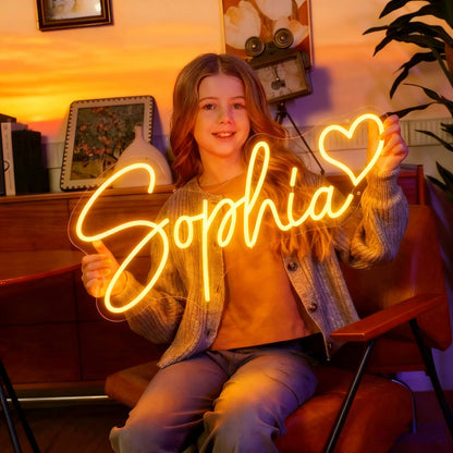 Custom Neon Sign Personalized Name Neon Sign LED Night Light Birthday Wedding Signs Room Bedroom Decoration Wall LED Neon Lamp