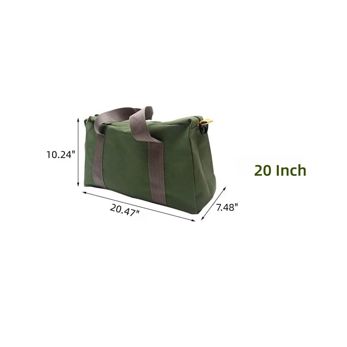 Wide Mouth Tool Bag, Canvas Tool Bag, Heavy Duty Tool Storage Bag, Large Capacity Tool Tote Bag for Electricians, Power