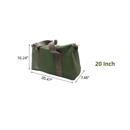 Wide Mouth Tool Bag, Canvas Tool Bag, Heavy Duty Tool Storage Bag, Large Capacity Tool Tote Bag for Electricians, Power