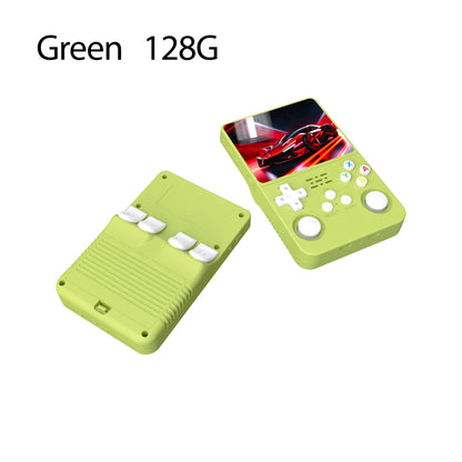 Console de Videogame Portátil Retrô R36S Sistema ARKOS Tela IPS de 3,5 Polegadas Clássico Player de Vídeo Portátil de Bolso Presente de 128G com Jogos