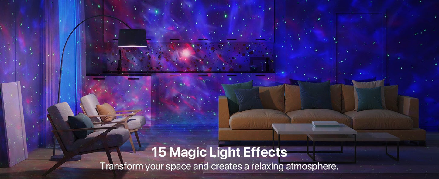 AURORA LIGHTING Star Projector Galaxy Projector for Bedroom LED Night Lights for Kids Room Adults Christmas Birthday Party Gifts