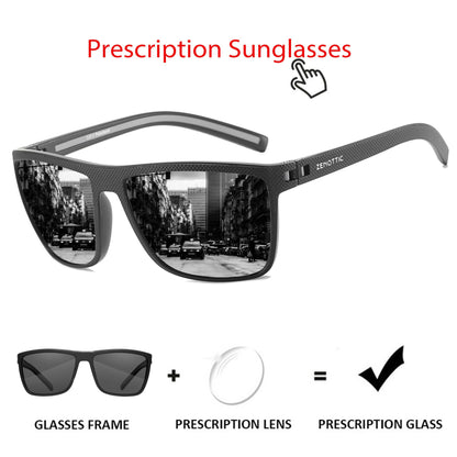 ZENOTTIC Retro Square Polarized Sunglasses Fashion Shade Women Men Ultra light TR90 Frame UV400 Protection Classics Sun Glasses
